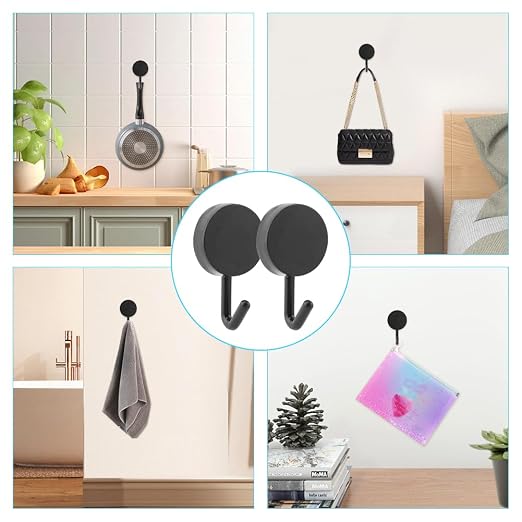 2 Pcs Magnetic Book Shelf for Whiteboard, Magnetic Book Holder File Rack with a Pen Container and Two Hook Acrylic Book Shelves Metal Floating Book Display Shelf for Teacher Kids Room Office