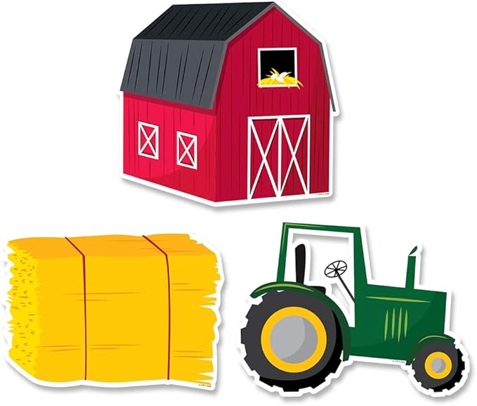 Creative Teaching Press Farm Friends Farm Fun 6" Designer Cut-Outs (10228)