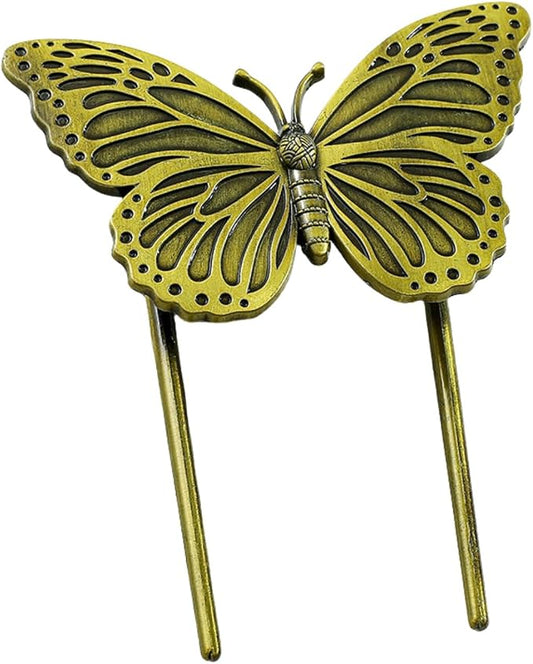 Bookmark,Metal Butterfly Book Clip,Journal Clip,Book Page Holder Clip,Vintage Book Clips,Hold Journal Open While Writing and Free Your Hands,Gifts for Book Lovers,Readers,Writers(Butterfly B)