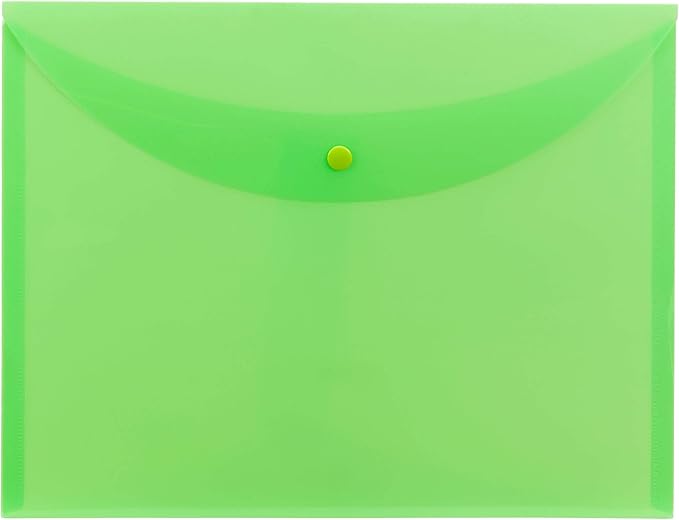 Smead Project Envelope, Snap Closure, Top Load, Letter Size (10, Green)
