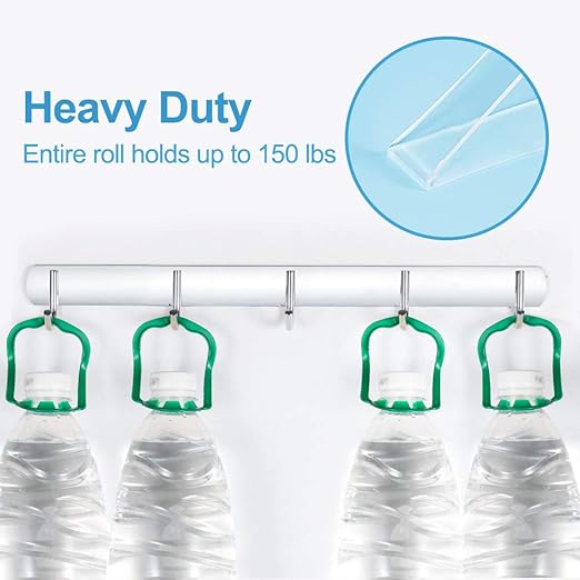 Heavy Duty Double Sided Mounting Tape, 1" x 120", Traceless and Removable Nano Adhesive Tape for Outdoor and Indoor, Strong Stick Clear Two Sided Gel Grip Tape (10 FT)