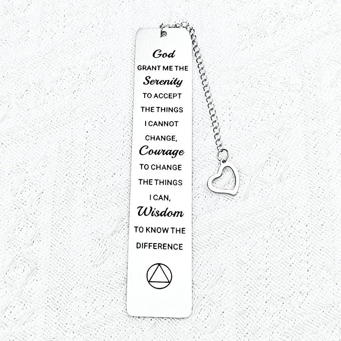 Serenity Prayer Gifts Bookmark for Men Women God Grant Me the Serenity Book Marks Religious Christian Gift Sobriety Gifts Bookmarks for Women Men Get Well Soon Recovery Gifts
