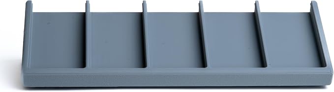 Remote Holder Organizer Pedestal Caddy compatible with Lutron Pico Remotes, Anti-Slip Feet, Holds 5 Remotes, Grey, Indoor Use Only