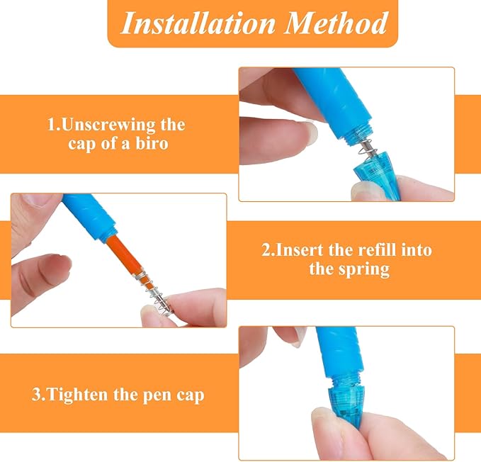 0.7 mm Erasable Gel Ink Pen Refills Compatible with Frixion Friction, Smooth Writing Multicolor Retractable Fine Point Pen Refill for School Office Home Art (8 Colors, 40)