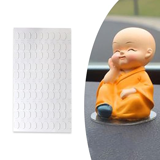 100Pcs Double Sided Adhesive Dots Removable None Traces Clear Sticky Putty Tape Stickers for Craft Projects Home Decoration