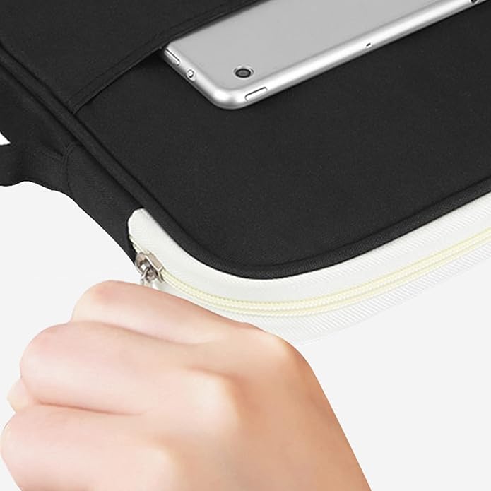 A4 Document Bag File Folder, Multifunctional A4 Document Bags Portfolio Organizer Waterproof Travel Pouch Zippered Case