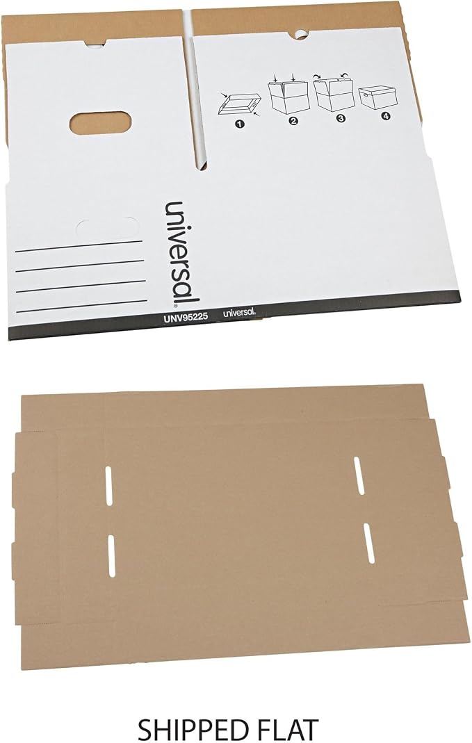 Universal One Automatic File Box, 12 x 15 x 10" (95225)