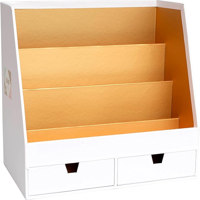 American Crafts 375810 Desktop Organizer Crate Paper Desktop Storage Desktop Organizer