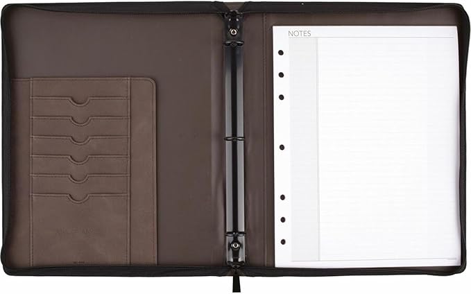 AT-A-GLANCE Day Runner Undated Harrison Leather Day Planner, 8-1/2-x-11-inch (307-0304), Brown
