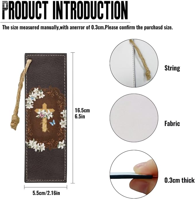 Retro Style Lily and Cross Bible Case with Bookmark Waterproof Bible Cover Case for Women Lightweight Bible Bag with Handle Pockets Church Book Bag Grey