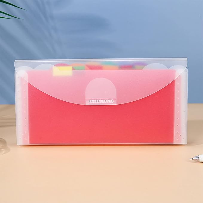 7 Pockets File Folder Organizer for Case Document Storage Bag Money Filing Holder PP Water Resistant Expanding Receipt File Folder Office Storage Organ Bag Filing Product for Cashier