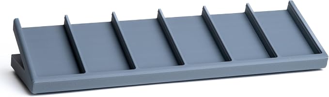 Remote Holder Organizer Pedestal Caddy compatible with Lutron Pico Remotes, Anti-Slip Feet, Holds 6 Remotes, Grey, Indoor Use Only