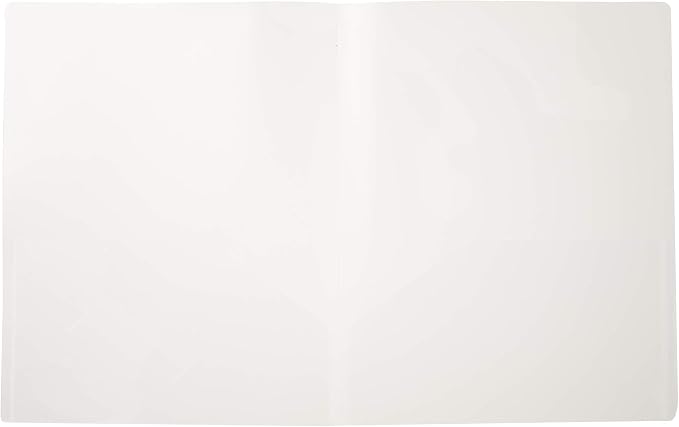 Filexec 2-Pocket Folder, Business Card Die-Cut, Translucent Clear (Pack of 12) (50116-31213)