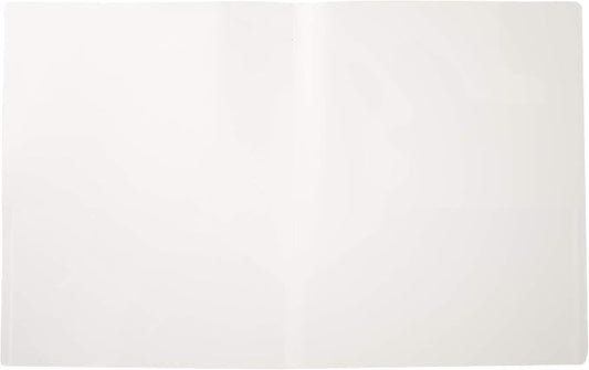 Filexec 2-Pocket Folder, Business Card Die-Cut, Translucent Clear (Pack of 12) (50116-31213)