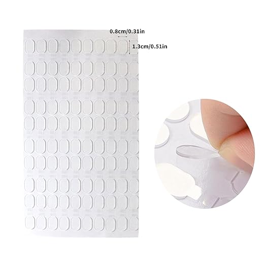 100Pcs Double Sided Adhesive Dots Removable None Traces Clear Sticky Putty Tape Stickers for Craft Projects Home Decoration