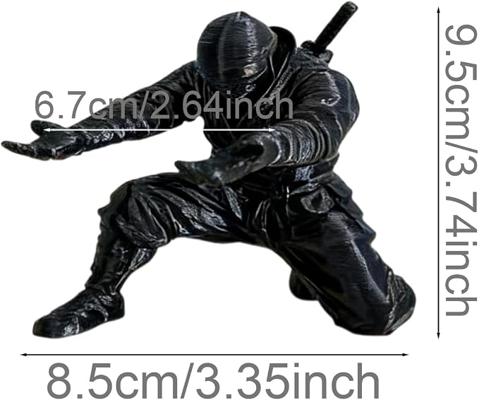 Knight-Style Executive Pen Holder -Plastic Ninja Samurai Design, Single Pen Capacity, Creative Desk Accessory for Office and Home