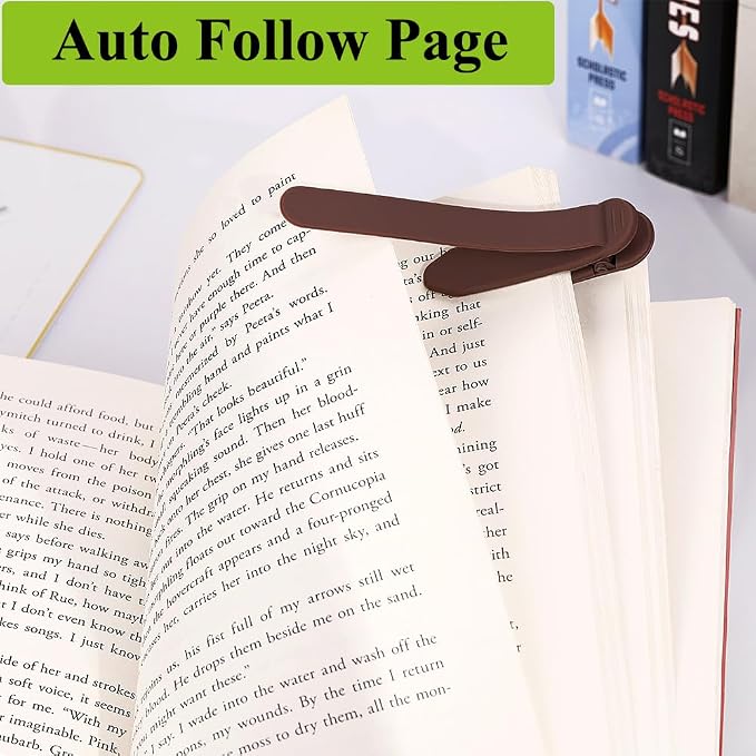 3Pcs Automatic Bookmark Book Marks for Reading Women, Kids & Men, Unique & Cute Silicone Bookmarks with Page Holder