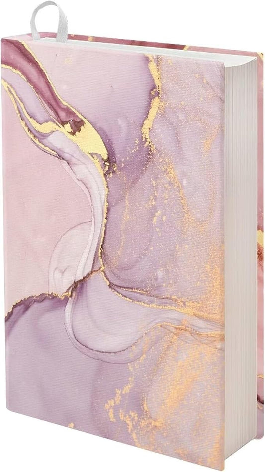 Dreaweet Pink Marble Print Book Covers, Stretchable Jumbo Book Sleeves for Hardcover Books Textbooks up to 9 x 11 Inches, Reusable Washable Protective Textbook Covers for Adults Teenagers