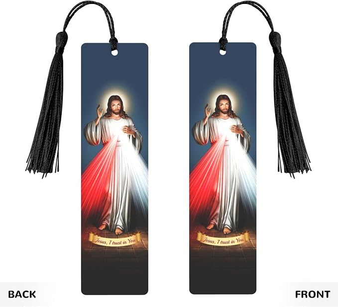 Jesus Bookmark for Book Lover Christian Gifts for Women Men Divine Mercy Bookmark Religious Faith Based Gifts for Mom Grandma Friends