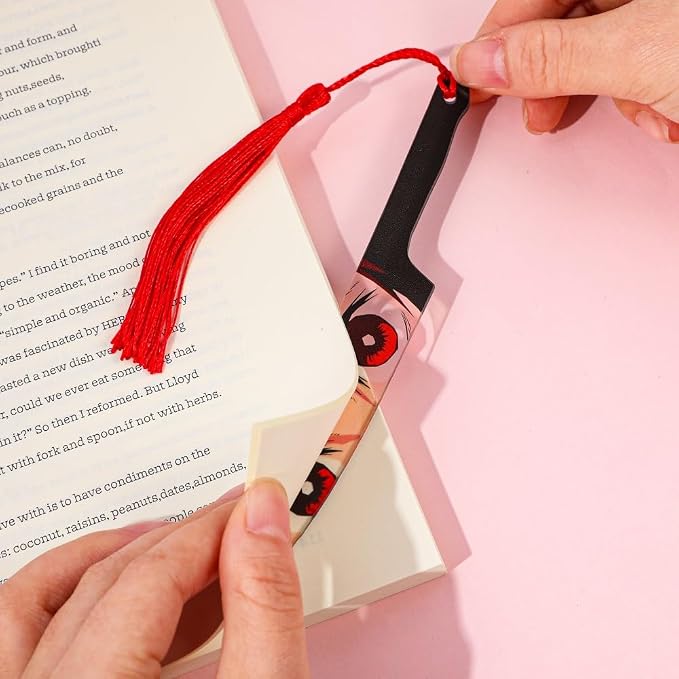 Anime Demon Kamado Acrylic Bookmark - Anime Tanjiron Zenitsu Giyuu Kyoujurou Figure Page Mark Reading Tool, Holiday Gifts for Reading Fans Book Lovers Bookworm (4PCS Set A)