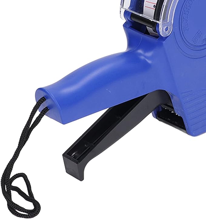 gernie MX-5500 8 Digits Price tag Gun, Pricing Gun, Label Maker Pricing Label Gun to Label Clothing, Toys, Luggage, Carpets Numerical Tag Gun for Office, Grocery Store Marking (Blue), 21 x 12mm