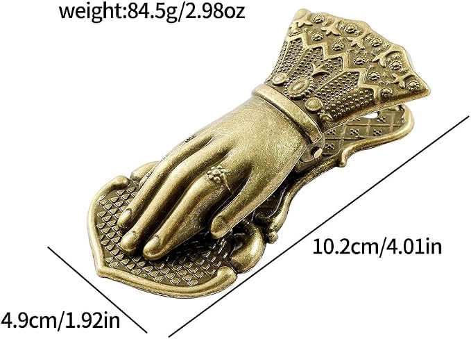 New Style Hand of Wealth Retro Lady Book Mark- Metal Clips Collection The Hand of Noblewoman Signifies Wealth and Good Fortune Gifts for Girl Lover Christmas (B-Ancient Bronze)