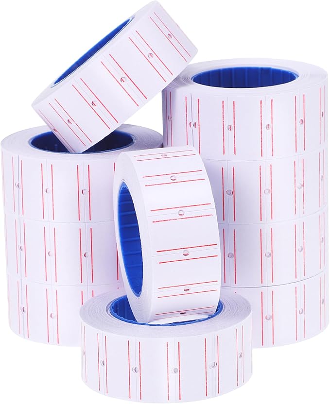 NUOBESTY 10rolls Self-Adhesive Price Labels for Retail of Marking Stickers and Readable Price Tags for Jewelry and Small Businesses Efficient Pricing