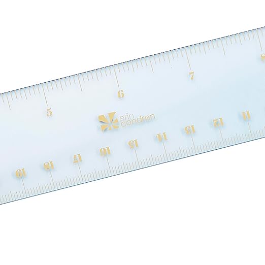 Erin Condren Ombre Essentials Acrylic Ruler, Measure in Style with a Colorful and Functional Ruler, Fun Desk Accessory for Every Profession