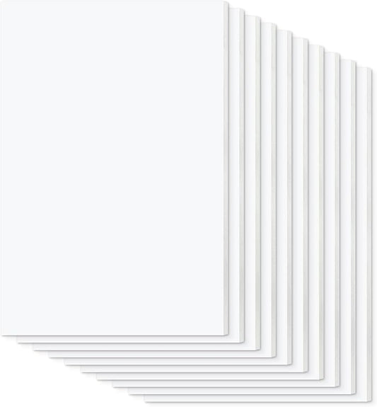 Mat Board Center Premium White Foam Core Board - 20x30 Inches, 3/16 Thick - 10 Pack, Acid-Free - Ideal for Mounting, Crafts, Art, and Presentations