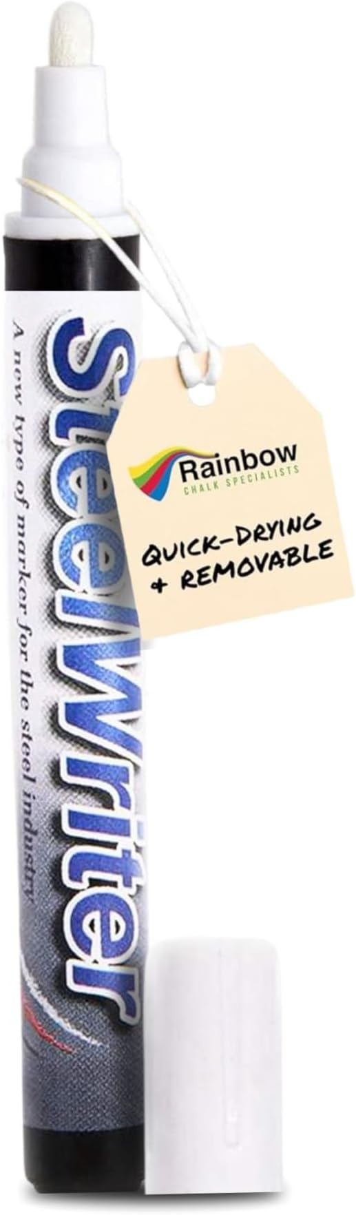 Metal Marking Paint Pen - Industrial Marker For Writing & Drawing on Steel and Metals - Washable Removable Paint Markers, Wet Erase Metal Paint, White Paint Pen for Construction and Welders