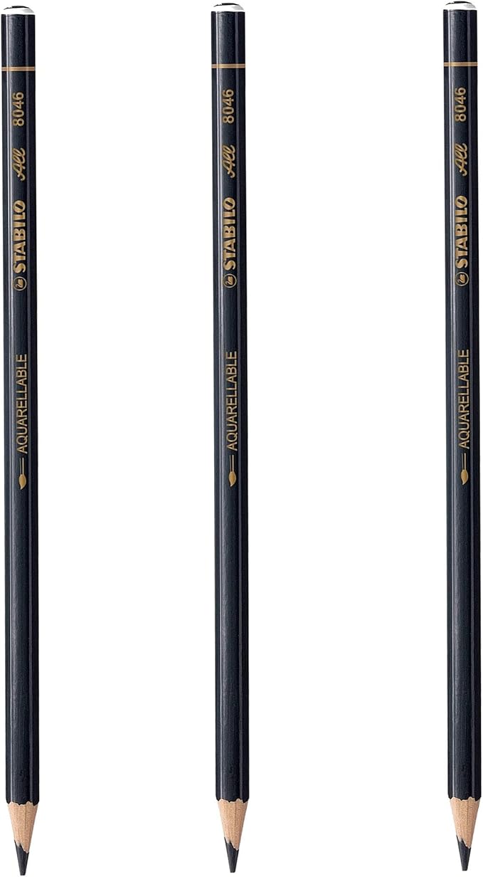 3x Stabilo-All Pencils, Black (Black)