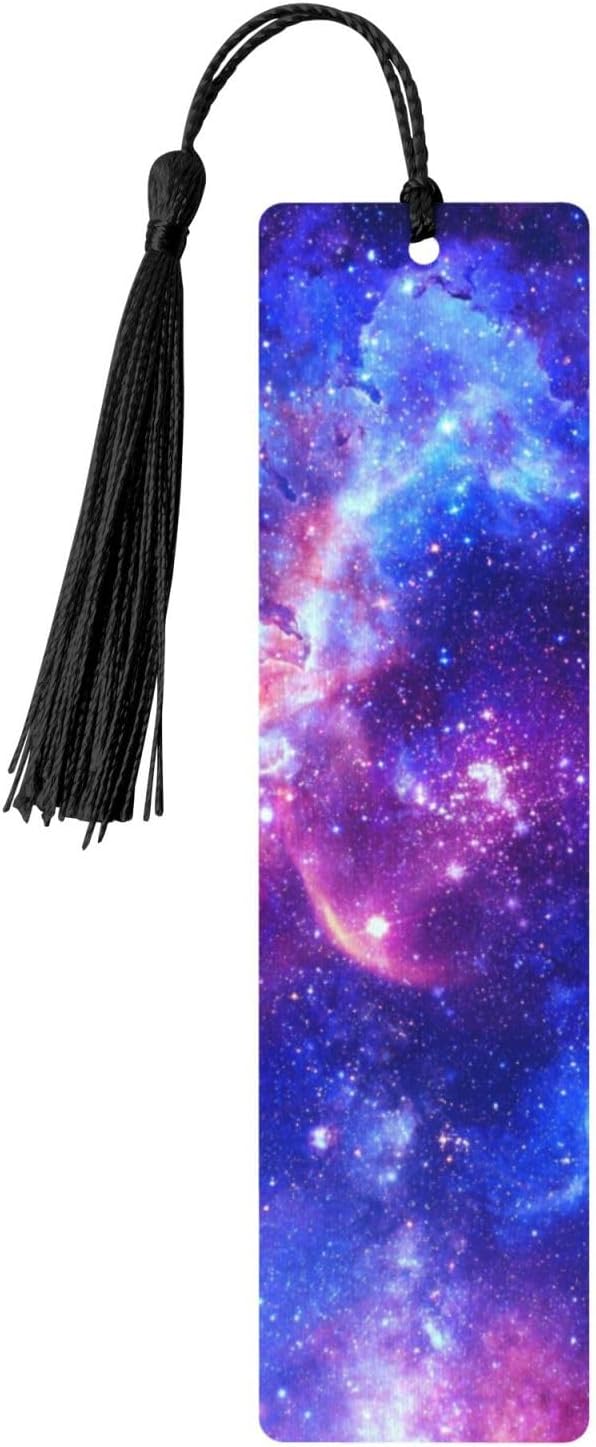 Galaxy 5pcs Wood Bookmarks with Tassel for Planner Reading Book Lovers Accessory Readers Men Women 4.6 X 1.2 Inch
