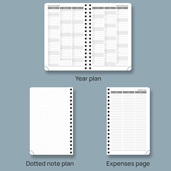 POPRUN 2026 Pocket Planner with Hourly Time Slots for Purse, (Small Size-4'' x 6.25'') - Daily Weekly and Monthly Calendar Agenda 2026 Appointment Book with Inner Pocket, 100 GSM - Orange