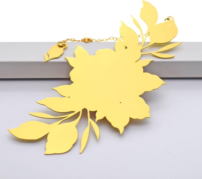 BLBMH Flowers Bookmark for Women Mother's Day Gifts Teacher Appreciation Gifts Birthday Christmas Unique Gifts Cute Funny Metal Book Marks for Grils Mom Readers Book Lovers -F3 Peony