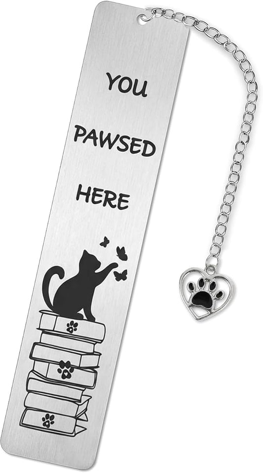 Cat Bookmark, Kaluofan Book Marks for Reading, Cute Bookmarks for Kids Book Lovers Cat Lovers, Cat Gifts for Women Metal Bookmark for Bookworms Friends Teachers, School Home Office Reading Stationery