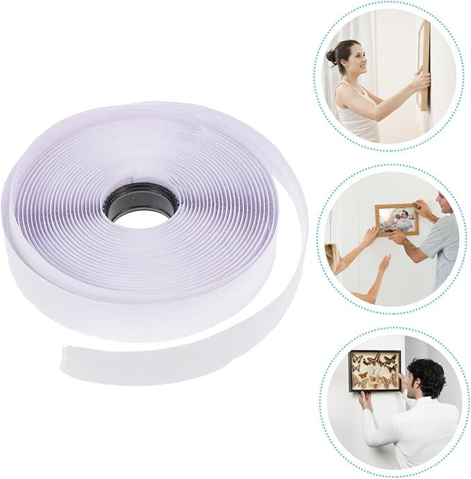 Homoyoyo 2rolls Self-Adhesive Cable Strips Durable Hook and Loop Fastener for Organizing Cords and Items Versatile Use Various Surfaces