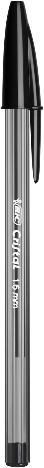 BIC Cristal Xtra Bold Ballpoint Pens,Bold Point (1.6mm) For Vivid And Dramatic Lines,Black Ink,Perfect Ink Pens,24 Count (Pack of 2)