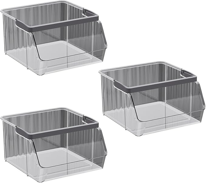 Of 3 Desktop Organizers Box Large Capacity Storage Container for Offices Supplies Desk Organization Tool Presentation Storage Box