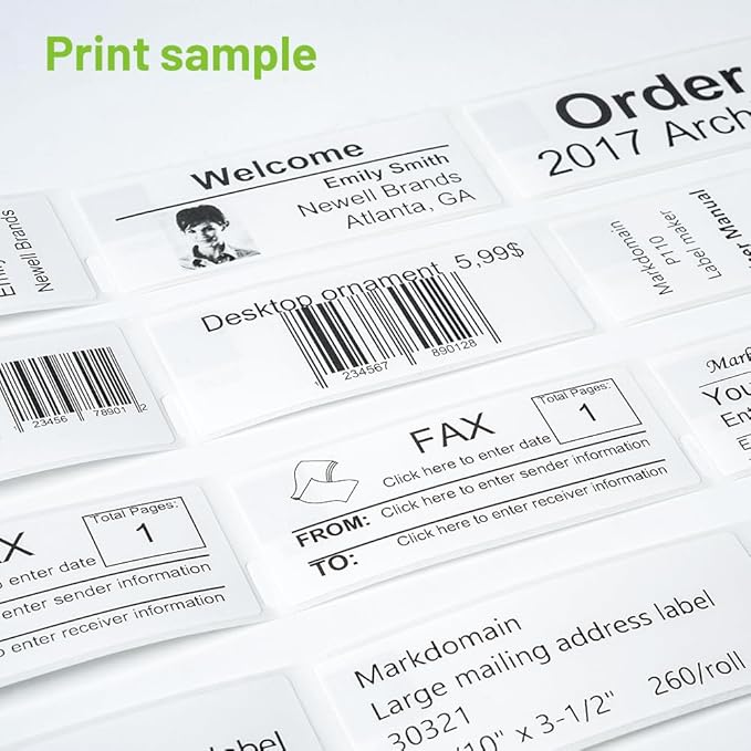 12 Rolls Compatible with Dymo 30321 (1-4/10" x 3-1/2") Address Label Refills for LabelWriter 400 450 Duo Twin Turbo 4XL Printer (36 x 89 mm, 260/Roll)