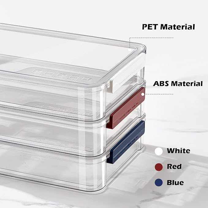 2 Pack Document Storage Clear Plastic Storage Boxes with Lids Stackable Storage Bins Paper Storage Box Containers for Organizing A4 File Paper, Document, Photo, Scrapbook