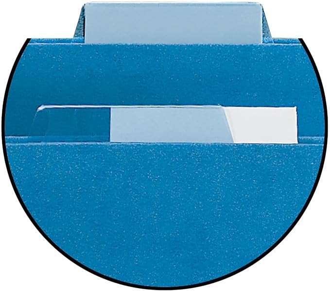 Smead Replacement 1/5-Cut Poly Tab Paper Inserts, White, Blank, 100 Per Pack (68620)