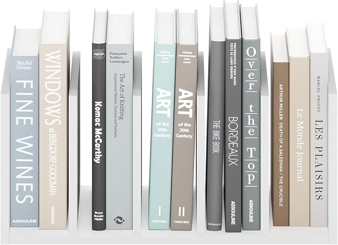 Furinno Hermite Desk Organizers and Accessories with File Holder, Office Organization, Desk Top Book Shelf, for Office Supplies, Plain White