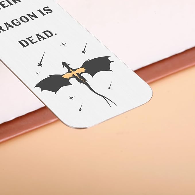 Dragon Bookmark for Reading Women Men, Dragon Merch Book Dark Romance Merch Merchandise for Readers Book Lovers Nerds, Christmas Birthday Book Club Gifts for Fans Women Reading Accessories