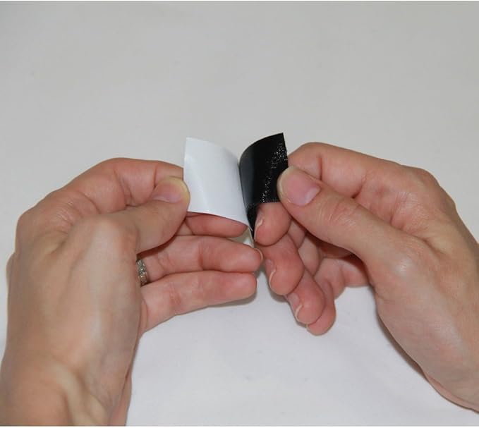 Hook & Loop Self Adhesive Strong Gripping Fastener Tape 2" x 16' Strong High Temperature Adhesive - Black