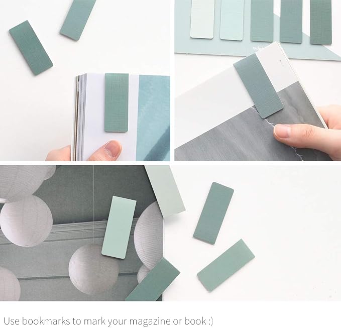 Monolike Magnetic Bookmarks Lavender + Emerald, 10 Pieces