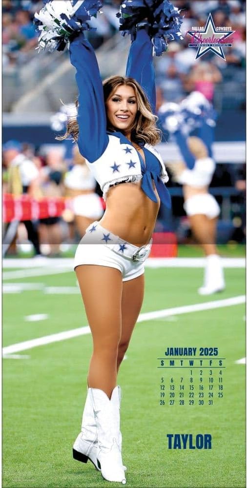 Turner Licensing, NFL Dallas Cowboys Cheerleaders 16 Month 2025 Wall Calendar