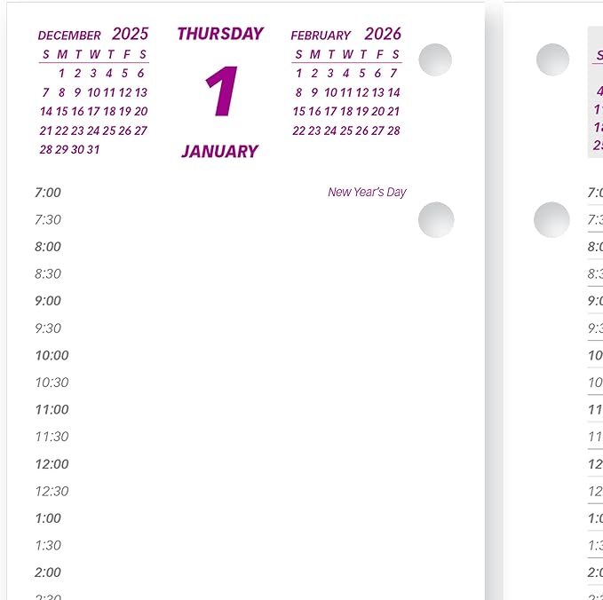 Brownline® 2026 Daily Desk Calendar Refill, 12 Months, January to December, 6" x 3.5" (C2R-26)