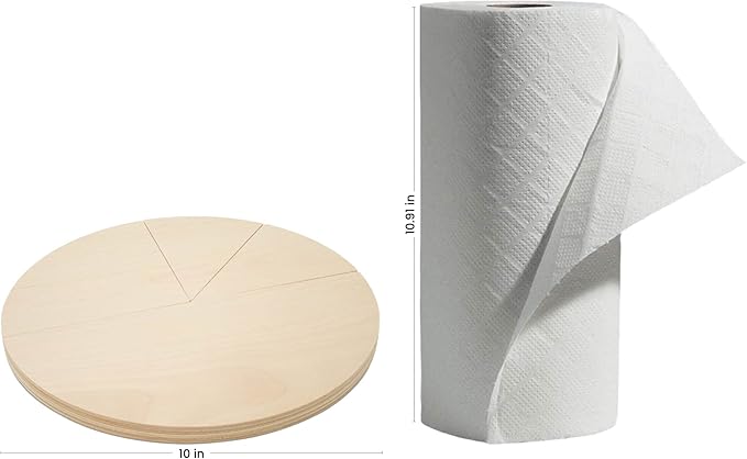 Fraction Math Manipulative Pie Chart Set 10 inch, Pack of 1 Pizza Fractions Shapes for Teaching Time and Homeschool, by Woodpeckers