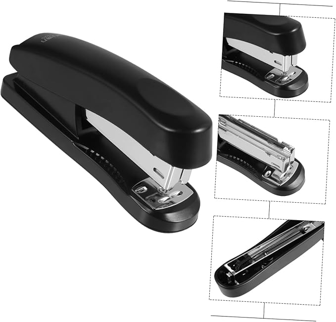 Office Stapler Stainless Steel Paper Stapling Tool Simple Attractive Stapler