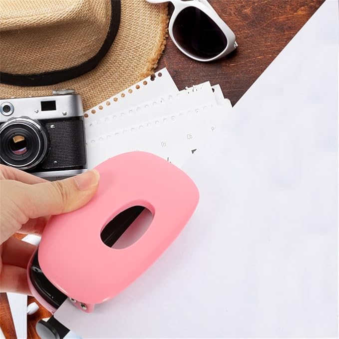 Punch Handheld Paper Light Metal Badge Set Hang 2 Drill Small Binding Spiral Binding Material Binding Book